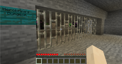 Herobrine's Dungeon is hidden somewhere in your server lobby!